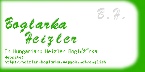 boglarka heizler business card